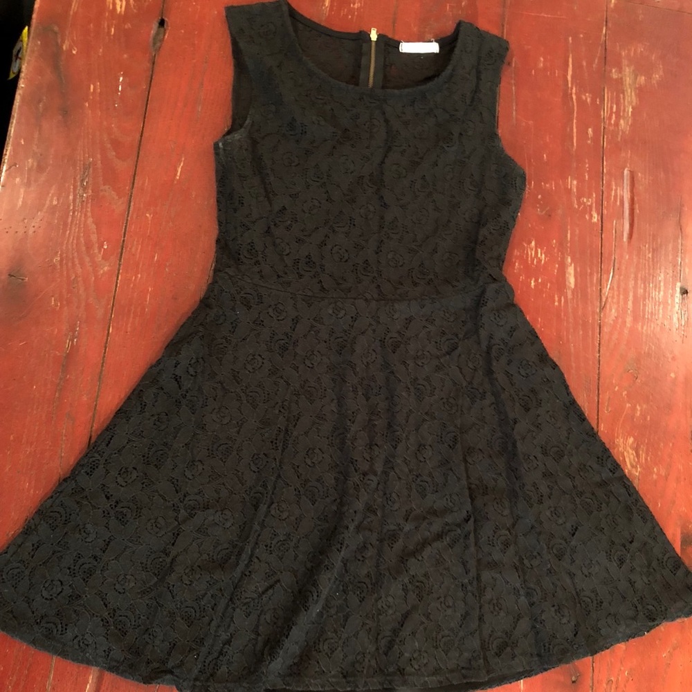 Black Lace Dress - Game day dress